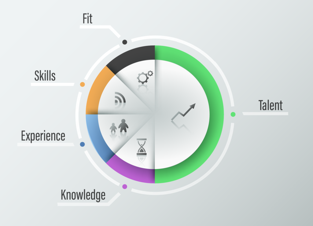 Pie Chart to show importance of Talent